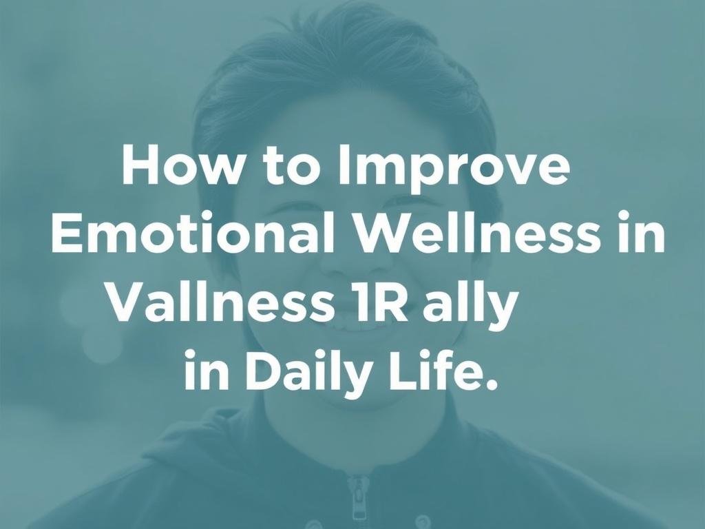 How to Improve Emotional Wellness in Daily Life. Conclusion